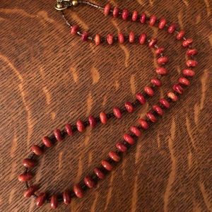 Native American spiny oyster necklace!